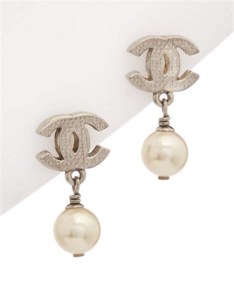 chanel earring advertisement pearl logo|chanel earrings official website.